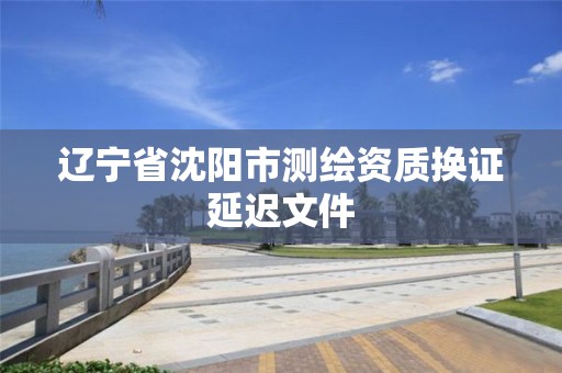 辽宁省沈阳市测绘资质换证延迟文件