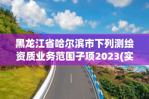 黑龙江省哈尔滨市下列测绘资质业务范围子项2023(实时/更新中)