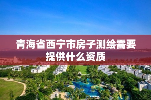 青海省西宁市房子测绘需要提供什么资质