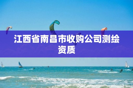 江西省南昌市收购公司测绘资质