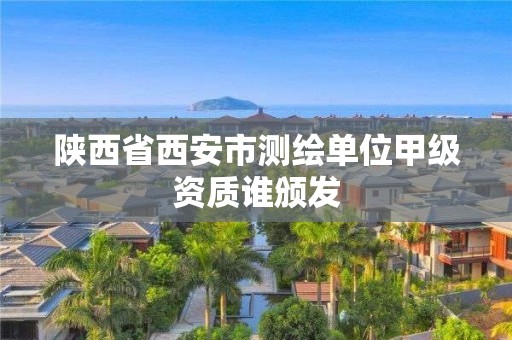 陕西省西安市测绘单位甲级资质谁颁发