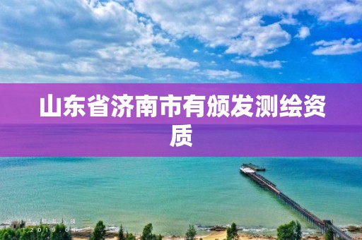 山东省济南市有颁发测绘资质