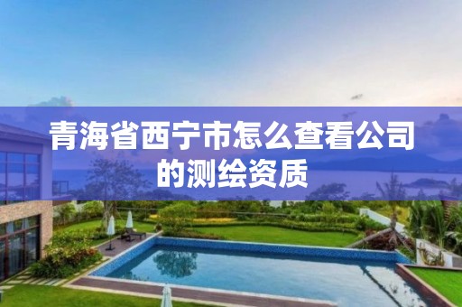 青海省西宁市怎么查看公司的测绘资质