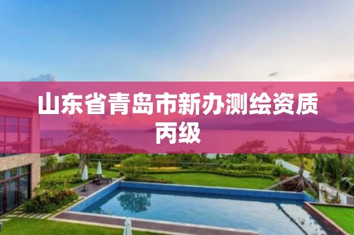 山东省青岛市新办测绘资质丙级