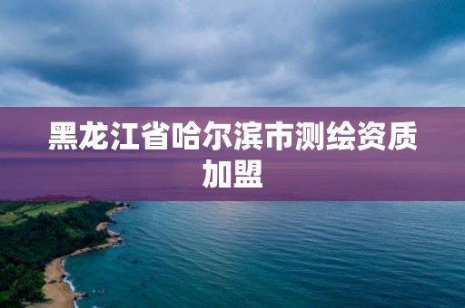 黑龙江省哈尔滨市测绘资质加盟