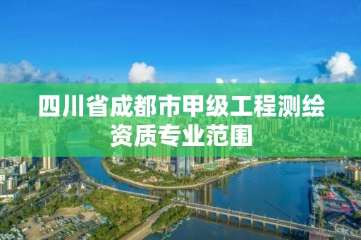 四川省成都市甲级工程测绘资质专业范围