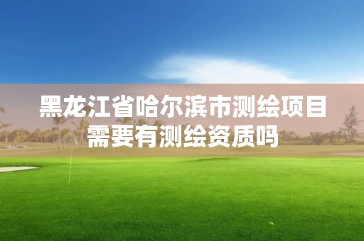 黑龙江省哈尔滨市测绘项目需要有测绘资质吗