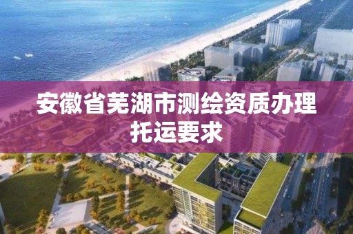 安徽省芜湖市测绘资质办理托运要求