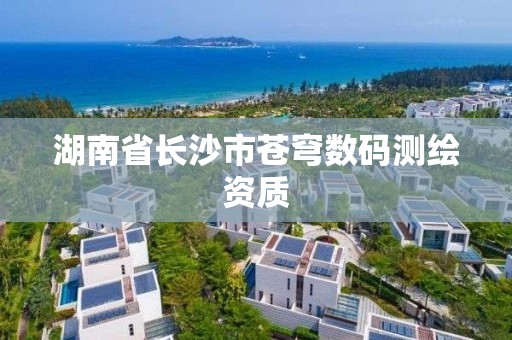 湖南省长沙市苍穹数码测绘资质