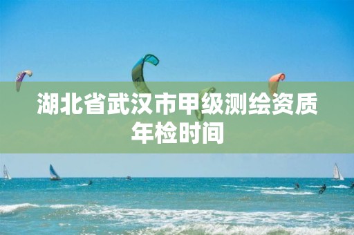 湖北省武汉市甲级测绘资质年检时间