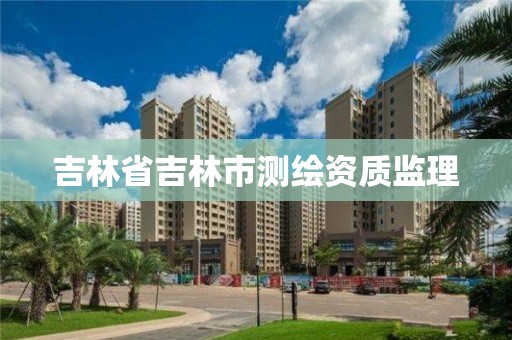 吉林省吉林市测绘资质监理