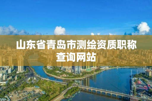 山东省青岛市测绘资质职称查询网站