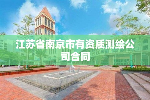 江苏省南京市有资质测绘公司合同