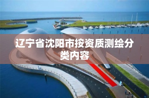 辽宁省沈阳市按资质测绘分类内容