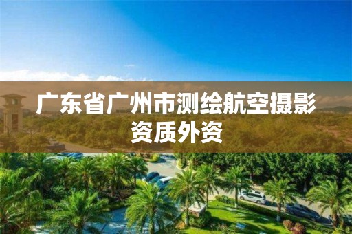 广东省广州市测绘航空摄影资质外资