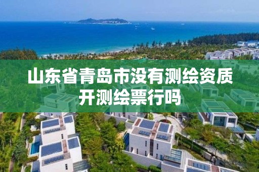 山东省青岛市没有测绘资质开测绘票行吗