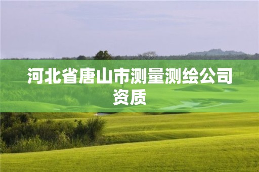 河北省唐山市测量测绘公司资质