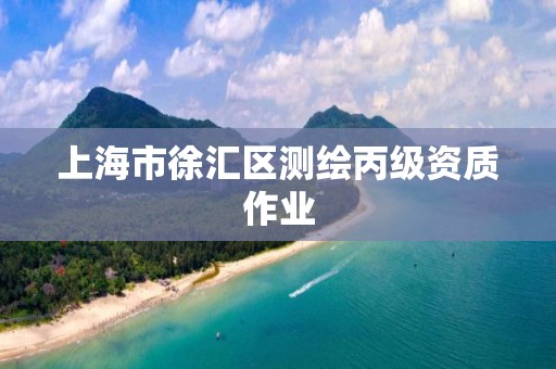 上海市徐汇区测绘丙级资质作业