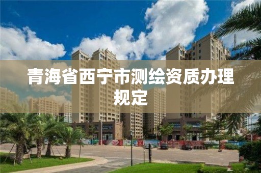 青海省西宁市测绘资质办理规定