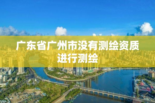 广东省广州市没有测绘资质进行测绘