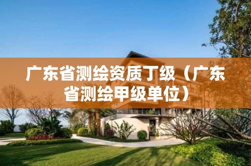 广东省测绘资质丁级(广东省测绘甲级单位) 广东省测绘资质丁级(广东省测绘甲级单位)