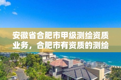 安徽省合肥市甲级测绘资质业务，合肥市有资质的测绘公司