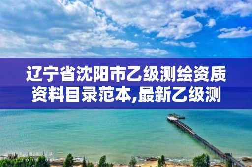 辽宁省沈阳市乙级测绘资质资料目录范本,最新乙级测绘资质