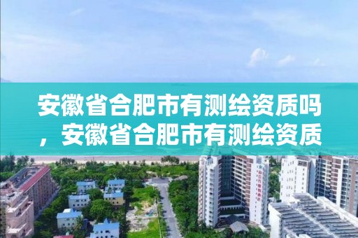 安徽省合肥市有测绘资质吗，安徽省合肥市有测绘资质吗现在