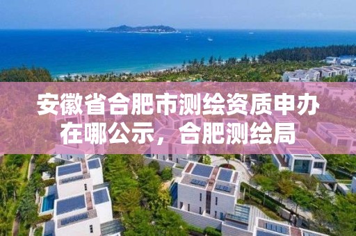 安徽省合肥市测绘资质申办在哪公示，合肥测绘局