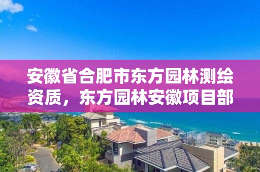 安徽省合肥市东方园林测绘资质，东方园林安徽项目部