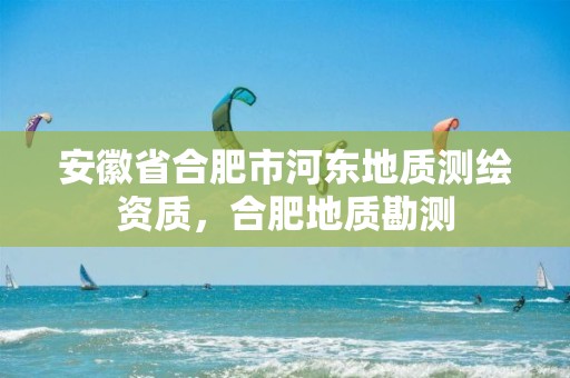 安徽省合肥市河东地质测绘资质，合肥地质勘测