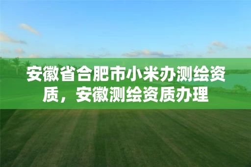 安徽省合肥市小米办测绘资质,安徽测绘资质办理 安徽省合肥市小米办测绘资质,安徽测绘资质办理