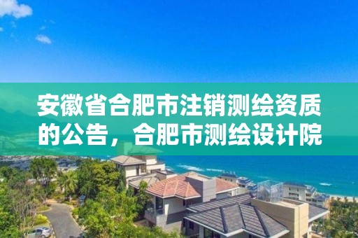 安徽省合肥市注销测绘资质的公告，合肥市测绘设计院