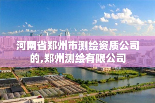 河南省郑州市测绘资质公司的,郑州测绘有限公司