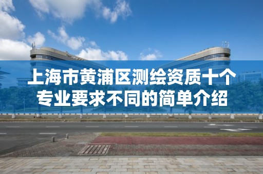 上海市黄浦区测绘资质十个专业要求不同的简单介绍