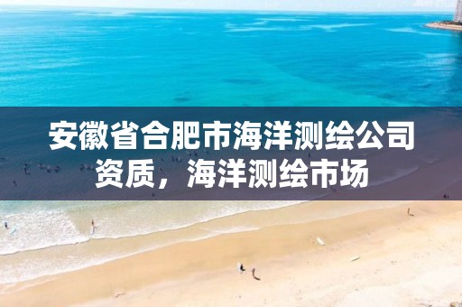 安徽省合肥市海洋测绘公司资质，海洋测绘市场