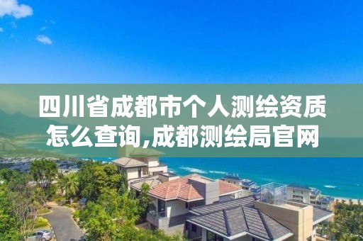 四川省成都市个人测绘资质怎么查询,成都测绘局官网