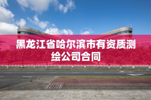 黑龙江省哈尔滨市有资质测绘公司合同