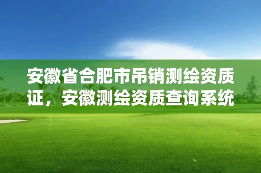 安徽省合肥市吊销测绘资质证,安徽测绘资质查询系统 安徽省合肥市吊销测绘资质证,安徽测绘资质查询系统