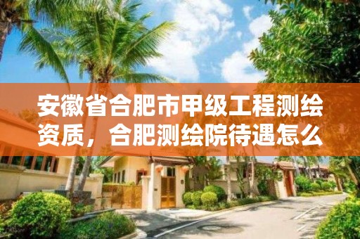 安徽省合肥市甲级工程测绘资质，合肥测绘院待遇怎么样