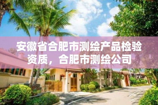 安徽省合肥市测绘产品检验资质，合肥市测绘公司