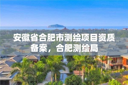 安徽省合肥市测绘项目资质备案，合肥测绘局