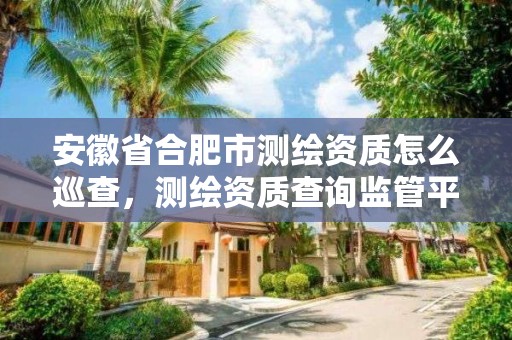 安徽省合肥市测绘资质怎么巡查，测绘资质查询监管平台