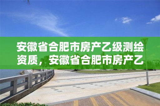 安徽省合肥市房产乙级测绘资质，安徽省合肥市房产乙级测绘资质有哪些