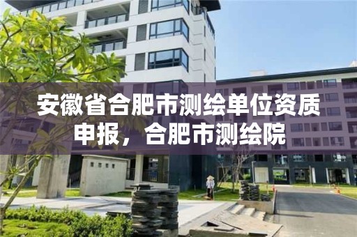 安徽省合肥市测绘单位资质申报，合肥市测绘院