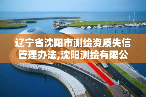 辽宁省沈阳市测绘资质失信管理办法,沈阳测绘有限公司。