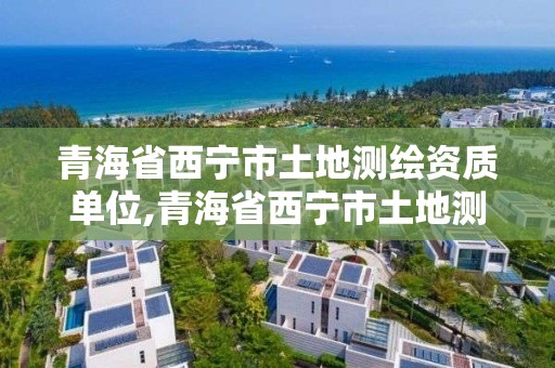 青海省西宁市土地测绘资质单位,青海省西宁市土地测绘资质单位有哪些