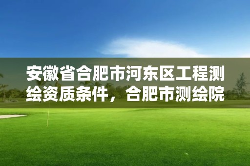 安徽省合肥市河东区工程测绘资质条件，合肥市测绘院地址