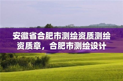 安徽省合肥市测绘资质测绘资质章，合肥市测绘设计