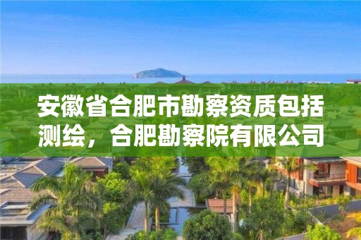 安徽省合肥市勘察资质包括测绘，合肥勘察院有限公司招聘